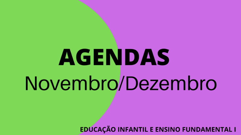 Agenda - Novembro/Dezembro 